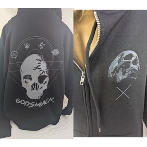 Godsmack NWOT Black Hoodie With with Skull Design Large